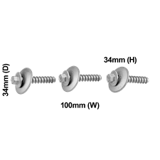 Screw, Counterweight, Top, 3pc